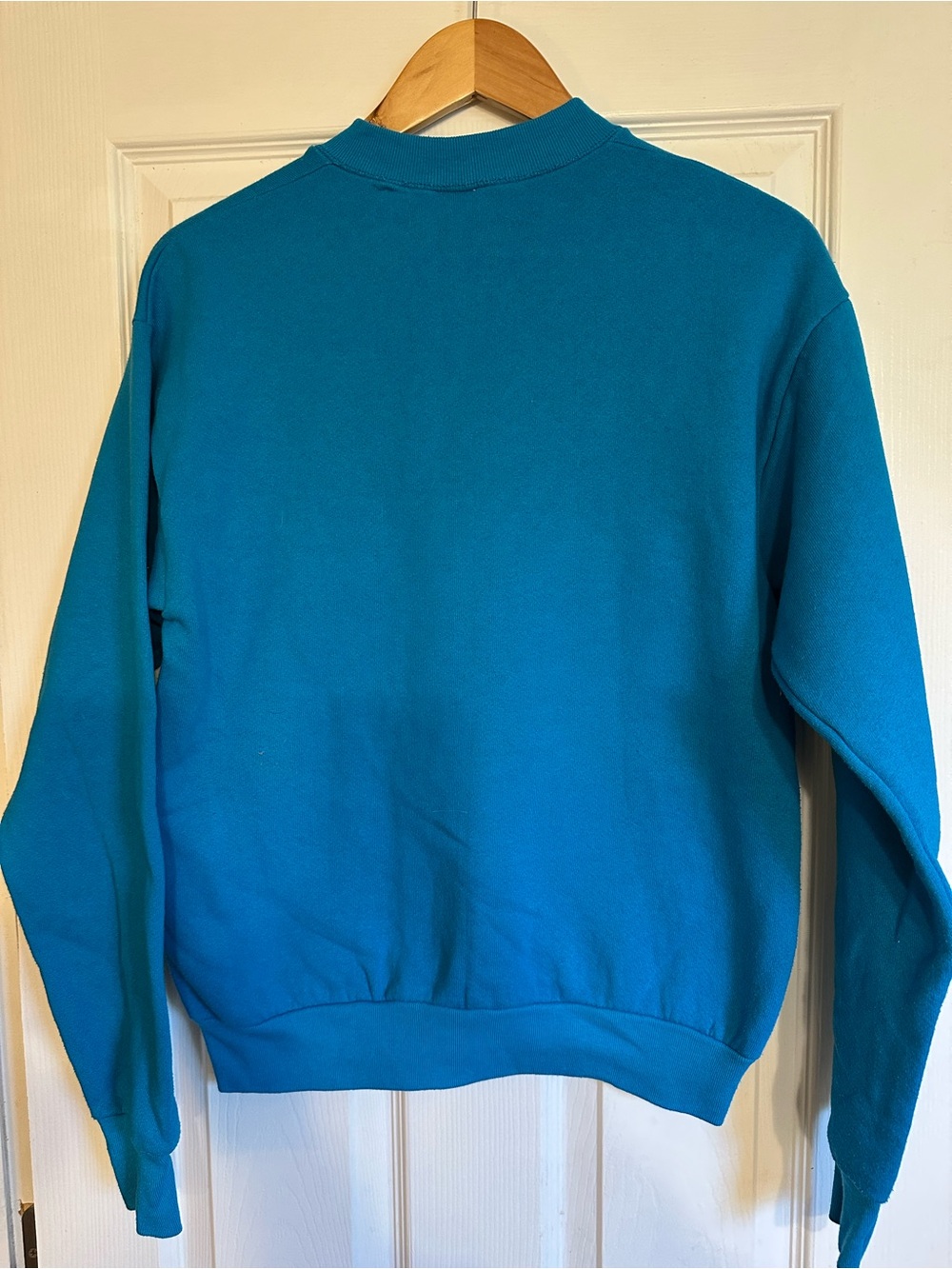 VTG Women’s Teal Fruit Of The Loom Crewneck Sweatshirt M Southwestern Pottery - Picture 5 of 6